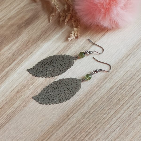 Boucles d’oreilles - Péridot en pierre naturelle par hakovena