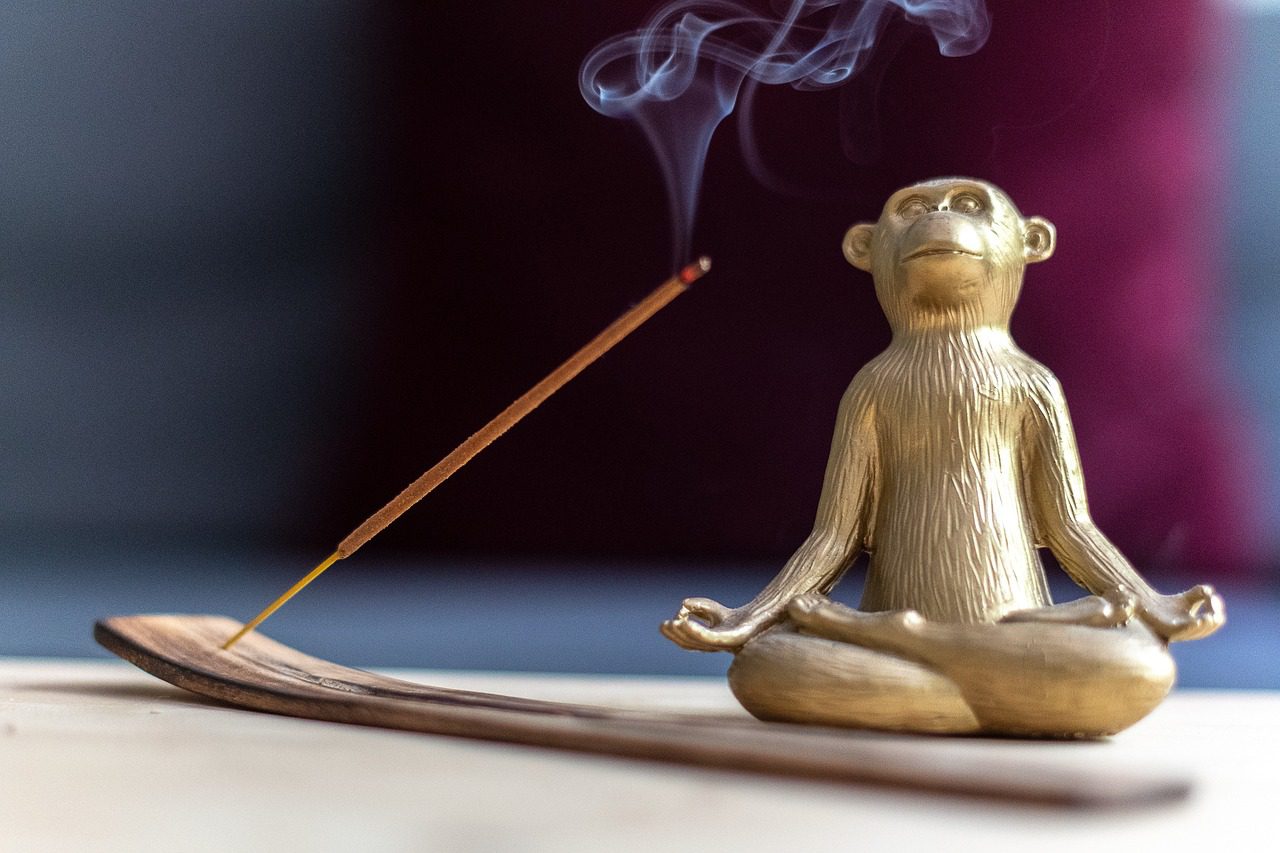 yoga, monkey, incense-5507112.jpg