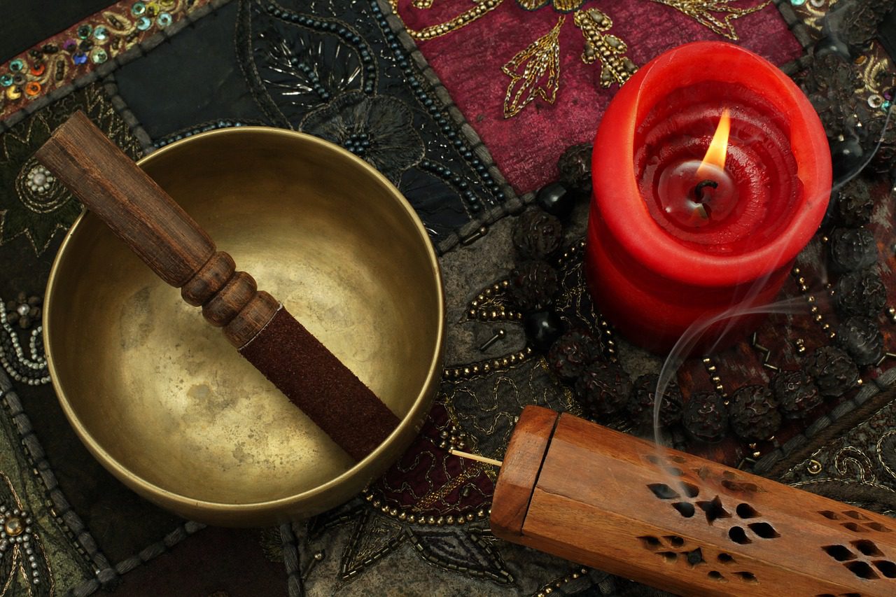 singing bowl, incense, candle-4749810.jpg