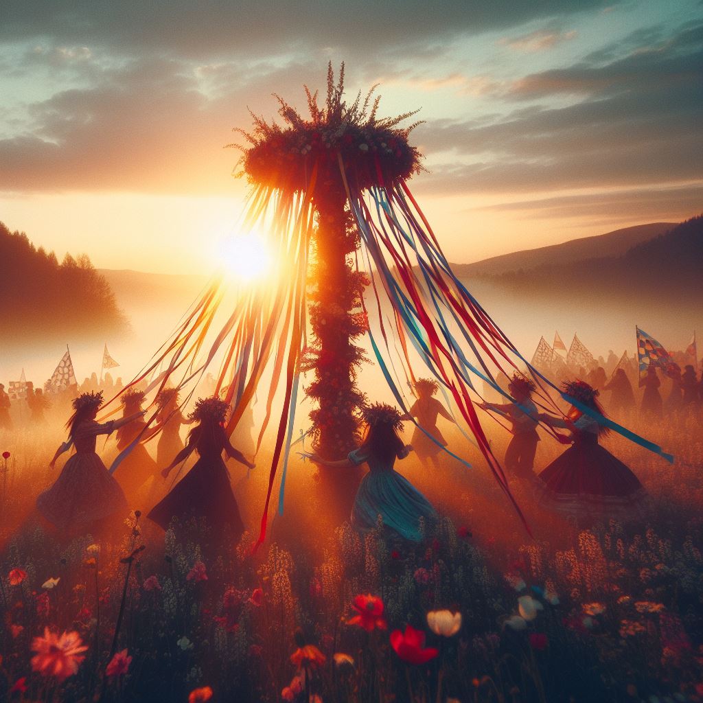 Maypole en fête, Beltane : La Fête du Renouveau et de la Fertilité