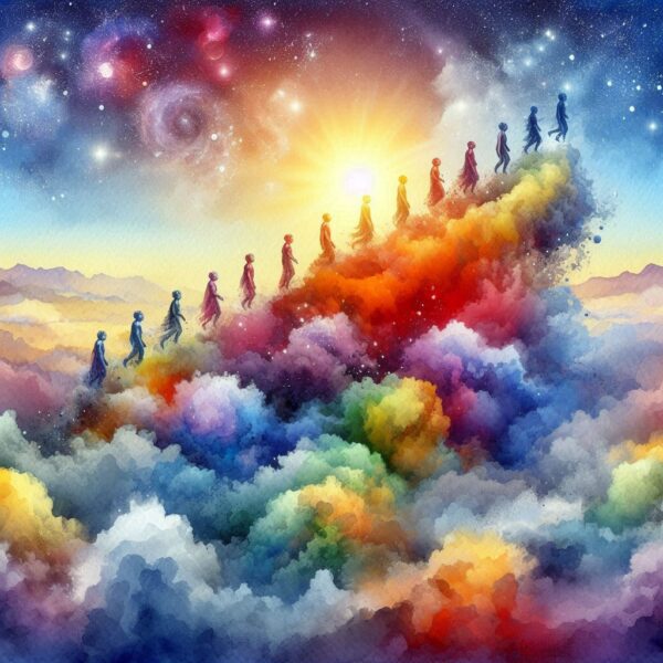 une fille de personne grimpe la montagne. Incarner son expansion – L’expression vibratoire dans la matière